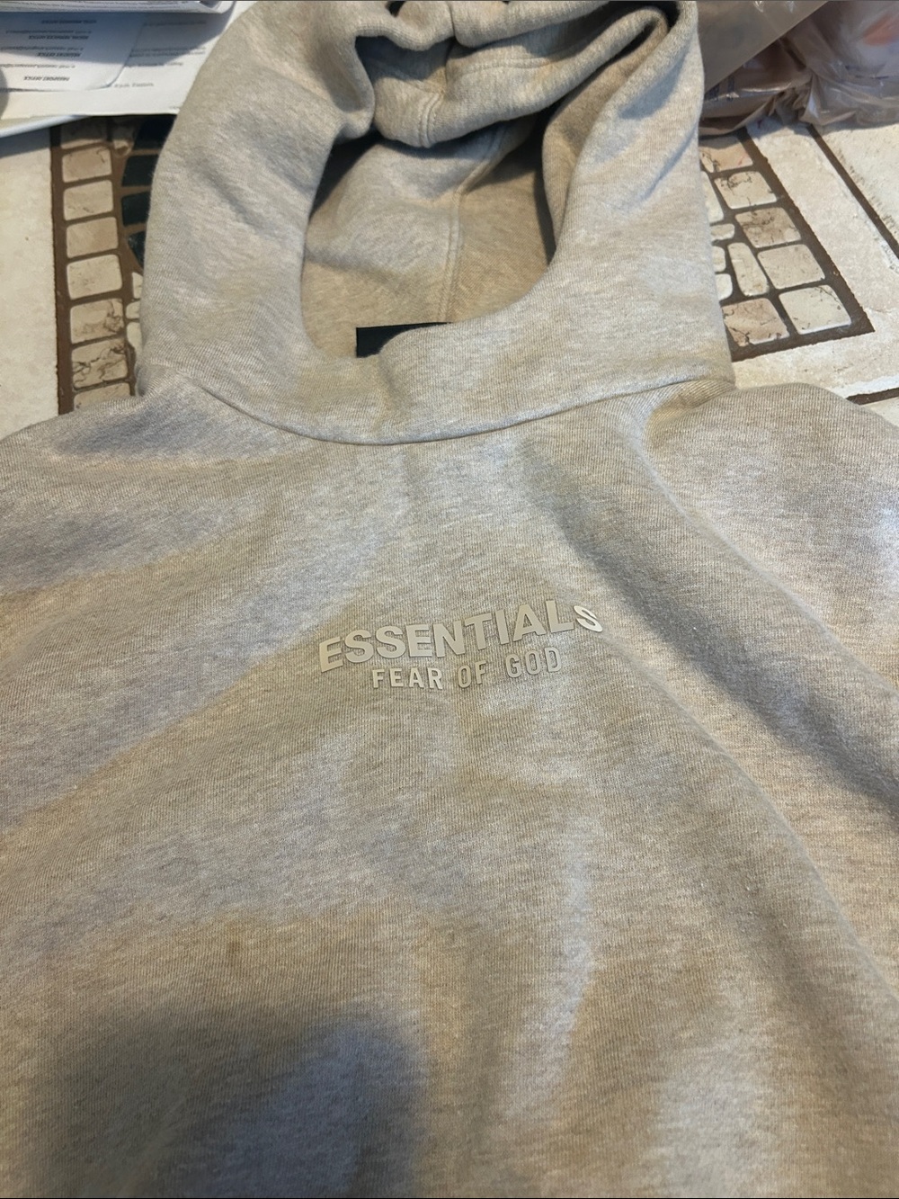 Fear of God Essentials Crewneck Sweatshirt in Heather Gray